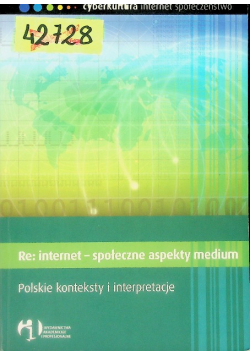 Re internet społeczne aspekty medium