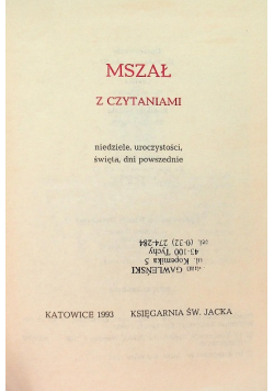 Mszał z czytaniami