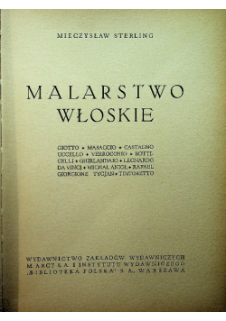 Malarstwo Włoskie 1938 r.