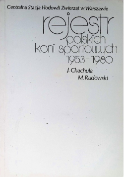 Rejestr Polskich koni sportowych 1953 - 1980