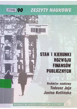 Stan i kierunki rozwoju finansów publicznych