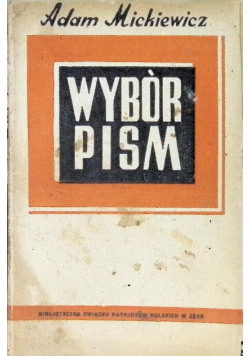 Mickiewicz Wybór pism 1943 r.