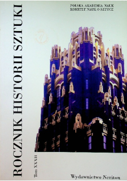 Rocznik Historii Sztuki Tom 32