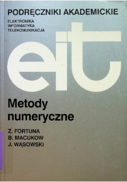 Podręczniki akademickie Metody numeryczne