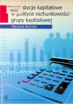 Inwestycje kapitałowe w polityce rachunkowości grupy kapitałowej