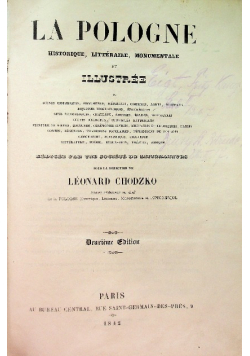La Pologne, Historique, Litteraire, Monumentale et Illustree, 1842 r.