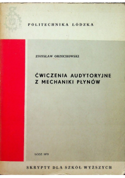 Ćwiczenia audytoryjne z mechaniki płynów
