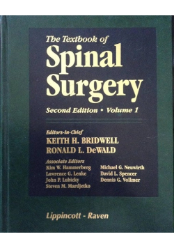 The Textbook of Spinal Surgery Vol 1 Edition 2