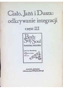 Ciało Jaźń i Dusza odkrywanie inteligencji Część III