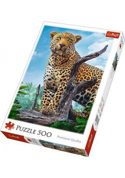 Puzzle 500 Dziki lampart TREFL
