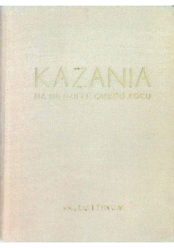 Kazania na niedziele całego roku