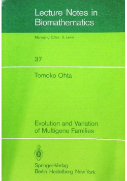 Lecture notes in biomathematics