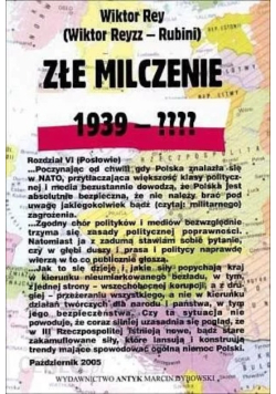 Złe milczenie  1939