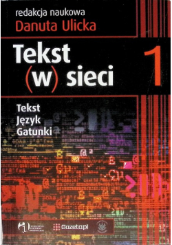 Tekst w sieci Tom1 Tekst język gatunki