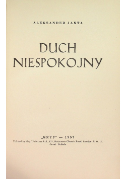 Duch niespokojny