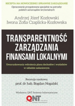 Transparentność zarządzania finansami lokalnymi