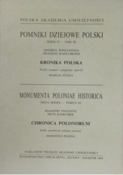 Pomniki Dziejowe Polski Seria II - Tom XI