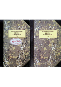 Bracia Karamazow Tom I i II