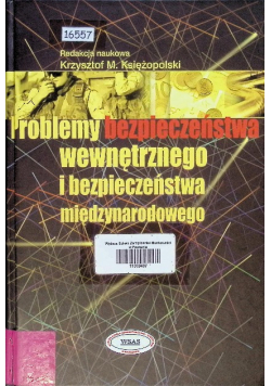 Problemy bezpieczeństwa wewnętrznego i międzynarodowego