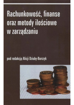 Rachunkowość  finanse oraz metody ilościowe w zarządzaniu