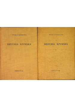 Historia rzymska Tom I i II
