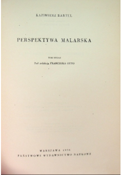 Perspektywa malarska Tom 2