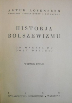 Historia bolszewizmu 1936 r.