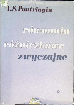 Równania różniczkowe zwyczajne