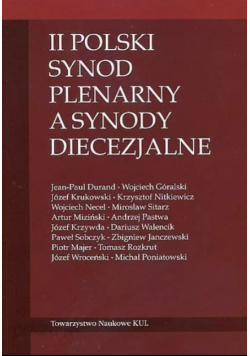 II Polski Synod Plenarny a synody diecezjalne