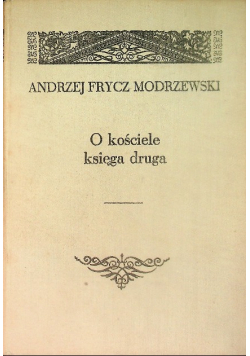 O kościele księga druga