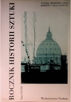 Rocznik Historii Sztuki Tom 28