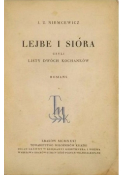 Lejbe i Sióra 1931 r.
