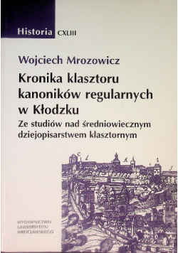 Kroniki klasztoru kanoników regularnych w Kłodzku