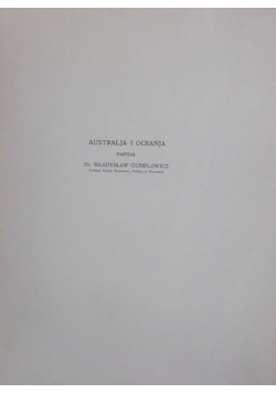 Australja i oceanja 1933 r.