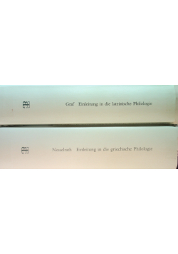 Einleitung in die griechische Philologie Tom I i II