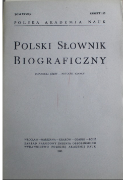 Polski słownik biograficzny Tom XXVII Zeszyt 115