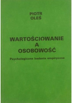 Wartościowanie a osobowość