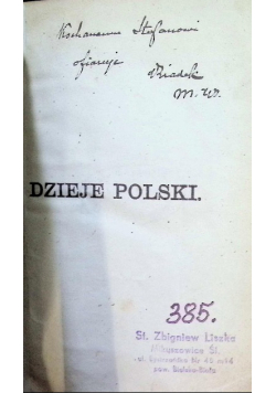Dzieje Polski które stryj synowcom swoim opowiedział 1863 r