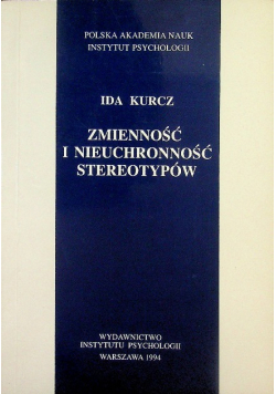 Zmienność i nieuchronność stereotypów