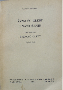 Żyzność gleby i nawożenie część 1