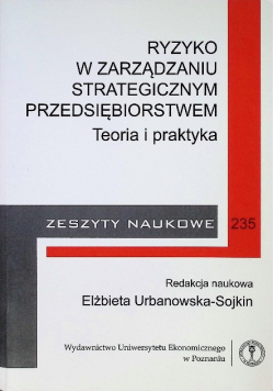 Ryzyko w zarządzaniu strategicznym przedsiębiorstwem