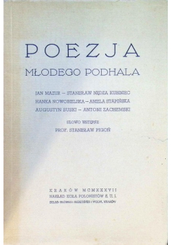Poezja młodego Podhala 1937 r.