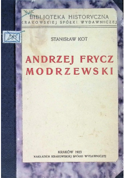 Andrzej Frycz Modrzewski 1923 r.