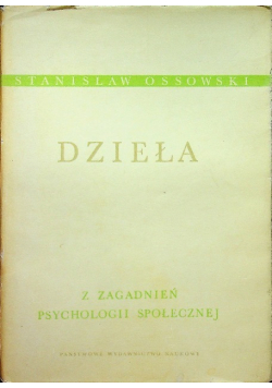 Dzieła z zagadnień psychologii społecznej