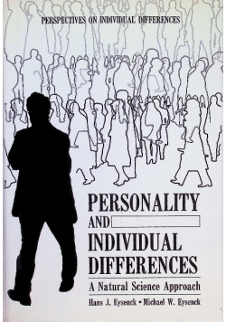 Personality and Individual Differences : A Natural Science Approach