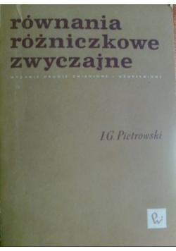 Równania różniczkowe zwyczajne