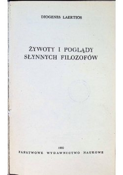 Żywoty i poglądy słynnych filozofów