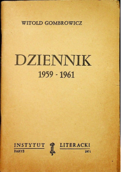 Gombrowicz Dziennik 1959 - 1961