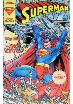 Komiks Superman Nr 5 / 91 Brainiac i wizyta Jokera w Metropolis