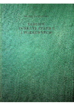 Tablice funkcyj Eulera i pokrewnych